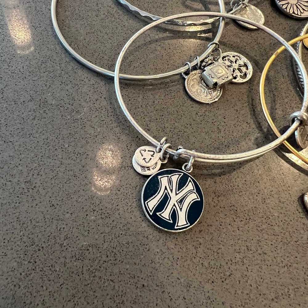 Alex and Ani - silver and gold bracelets - all different charms - Picture 4 of 6
